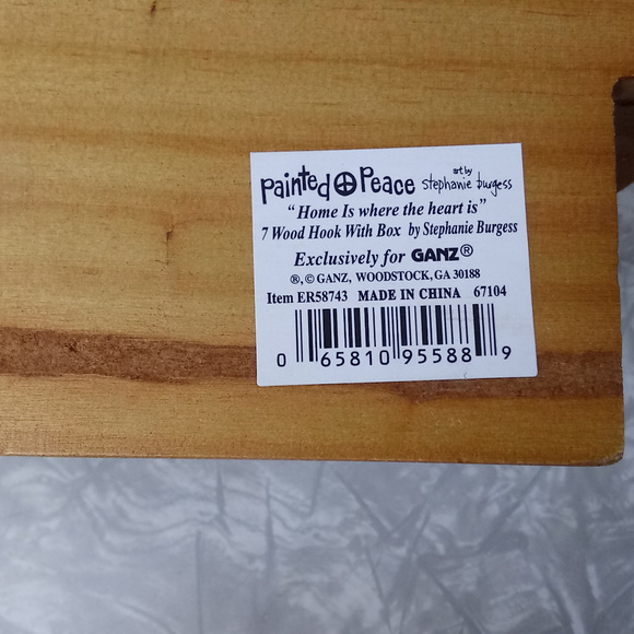 Catch-All Wooden Wall Hanging Box with Key Hooks - Picture 5 of 8